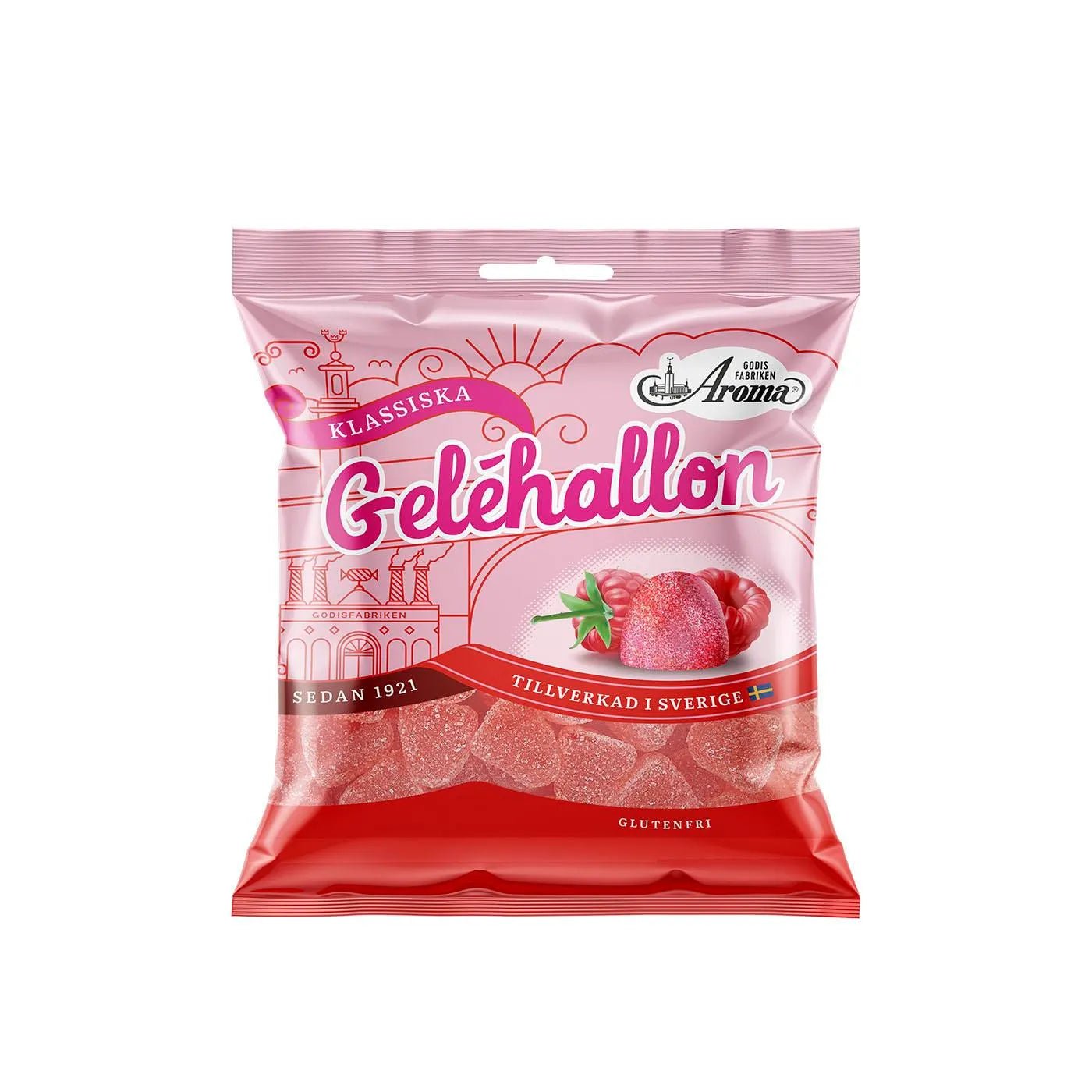 Aroma Geléhallon Jelly Raspberries - Swedish Candy Culture