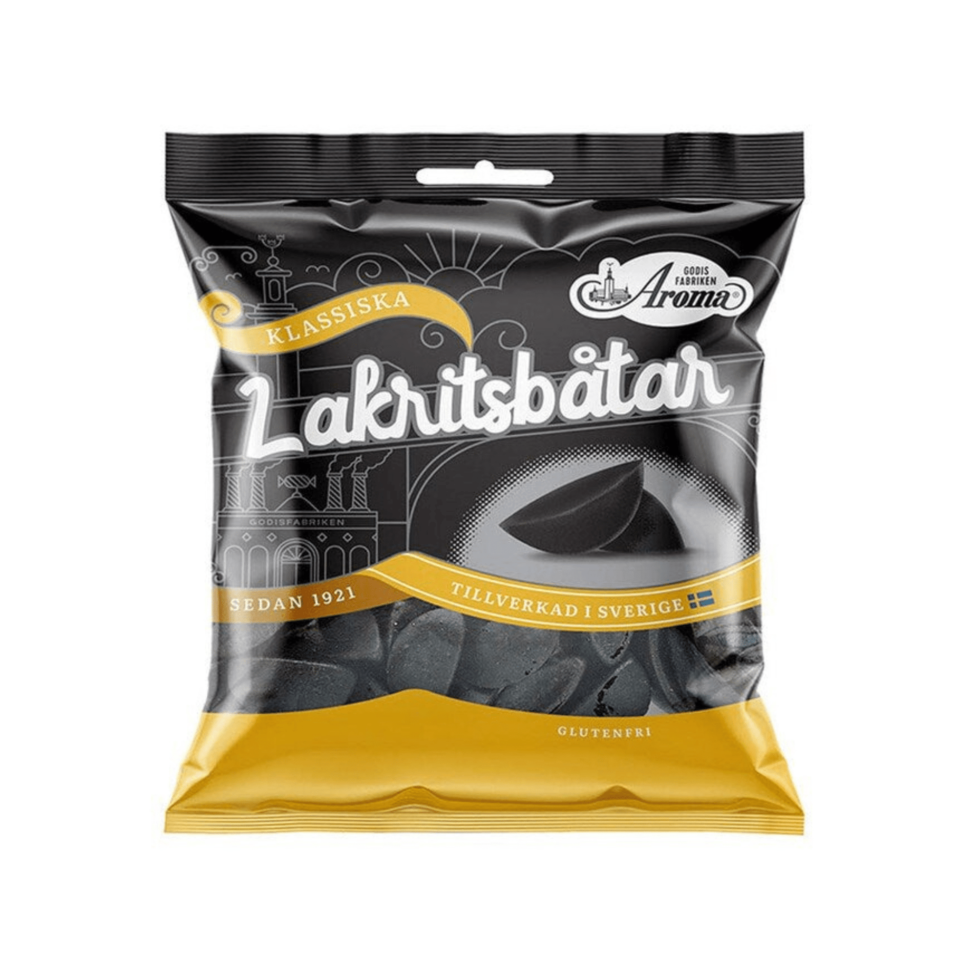 Aroma Licorice Boats 80 g - Swedish Candy Culture