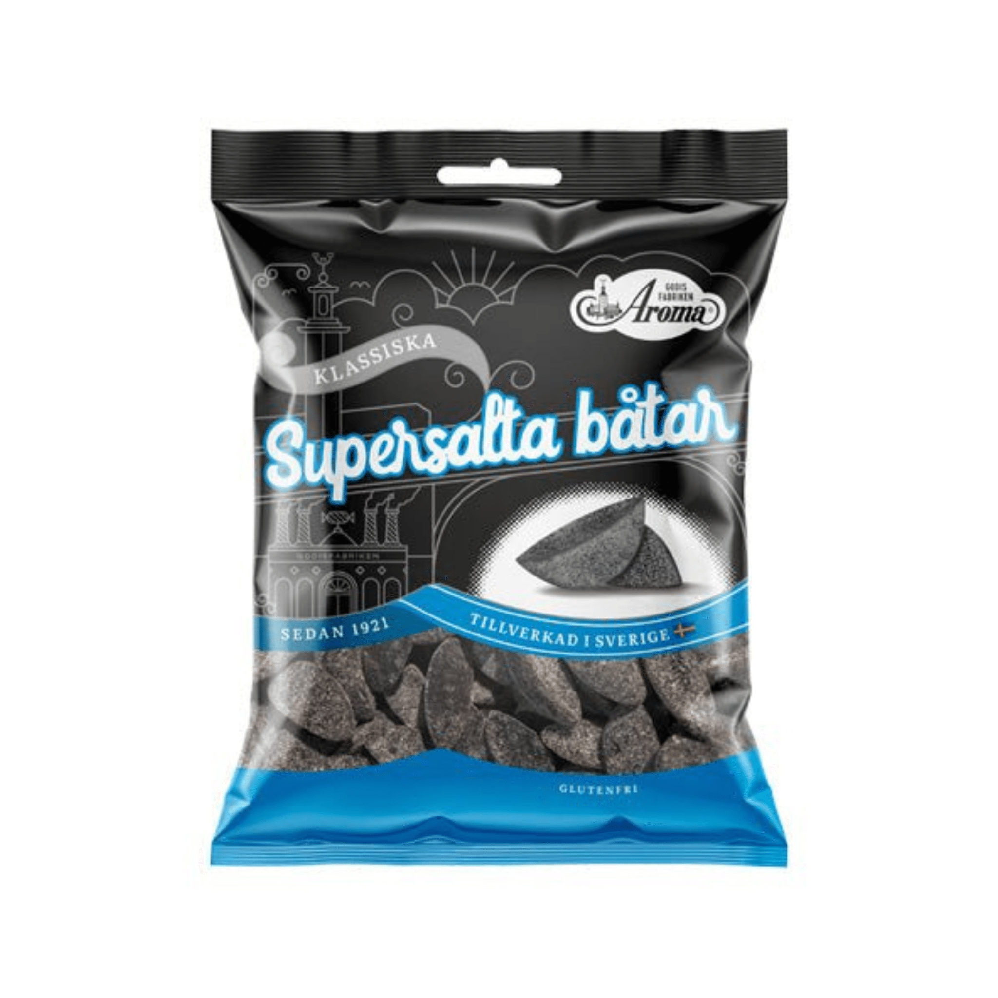 Aroma Super Salta Båtar 115g - Swedish Candy Culture