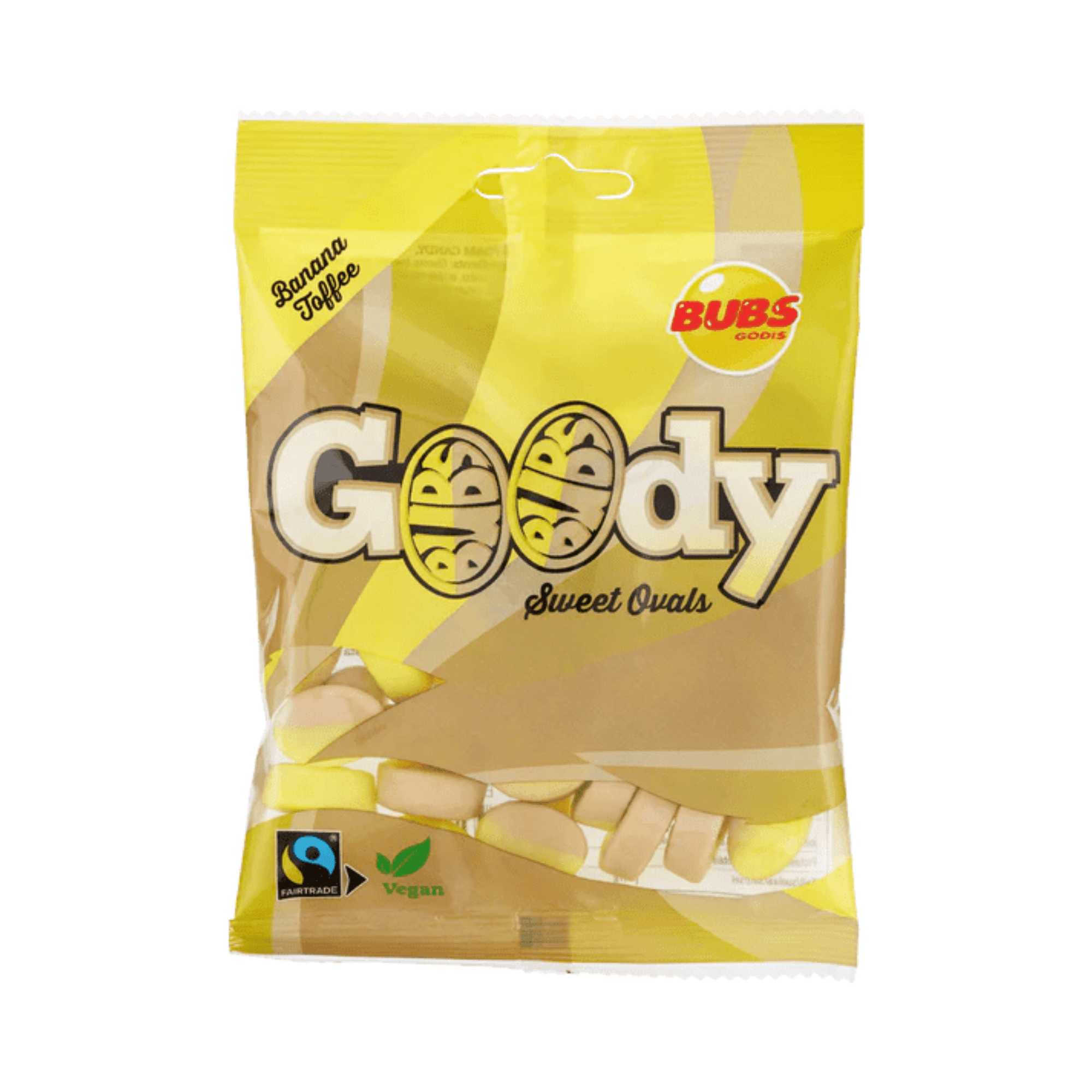 BUBS Goody Banana Toffee Sweet Ovals - Swedish Candy Culture