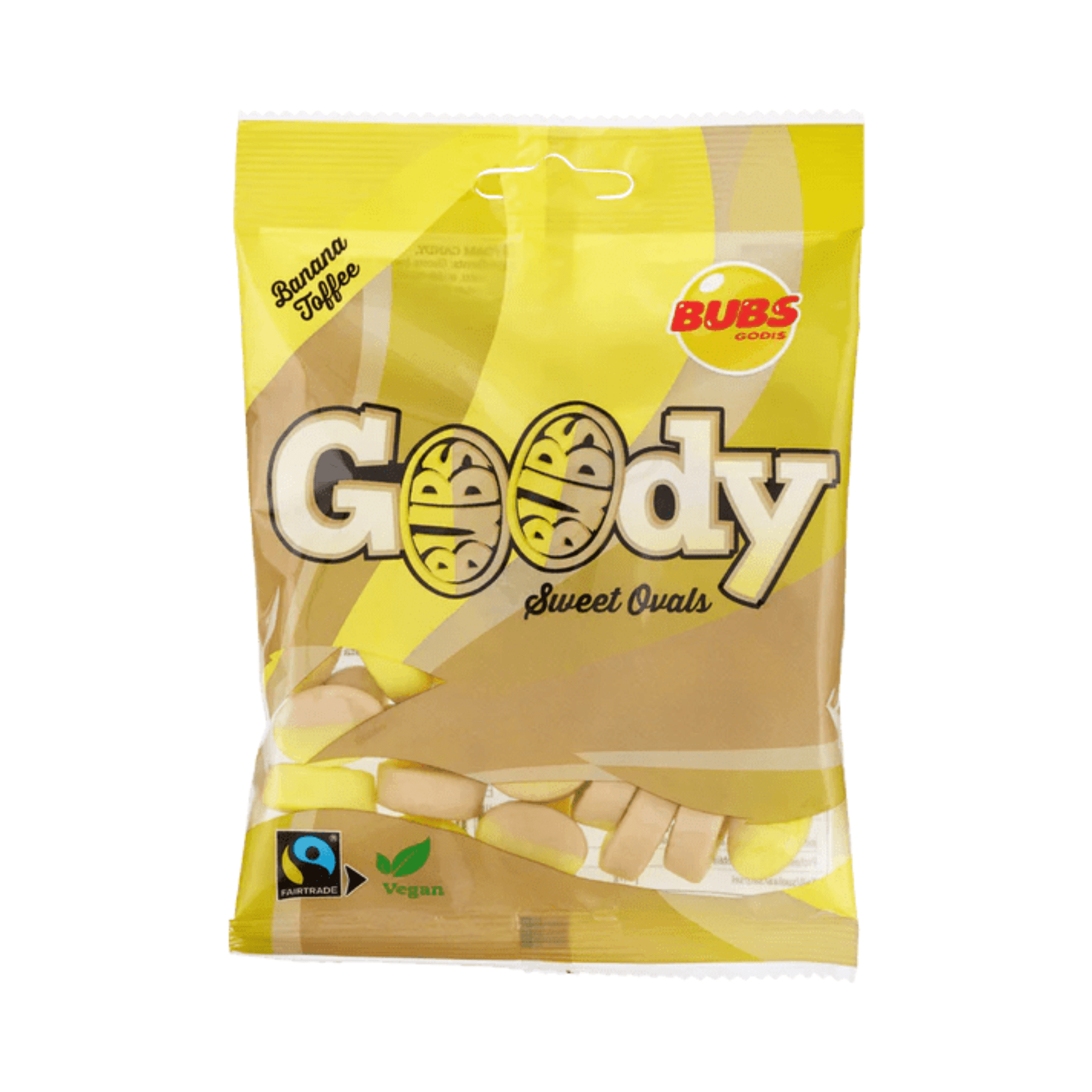 BUBS Goody Banana Toffee Sweet Ovals - Swedish Candy Culture