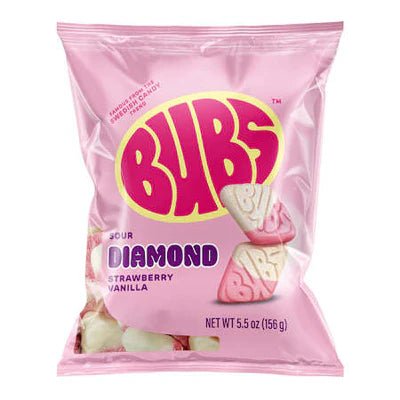 Bubs Sour Ovals Strawberry Vanilla Flavour - Swedish Candy Culture