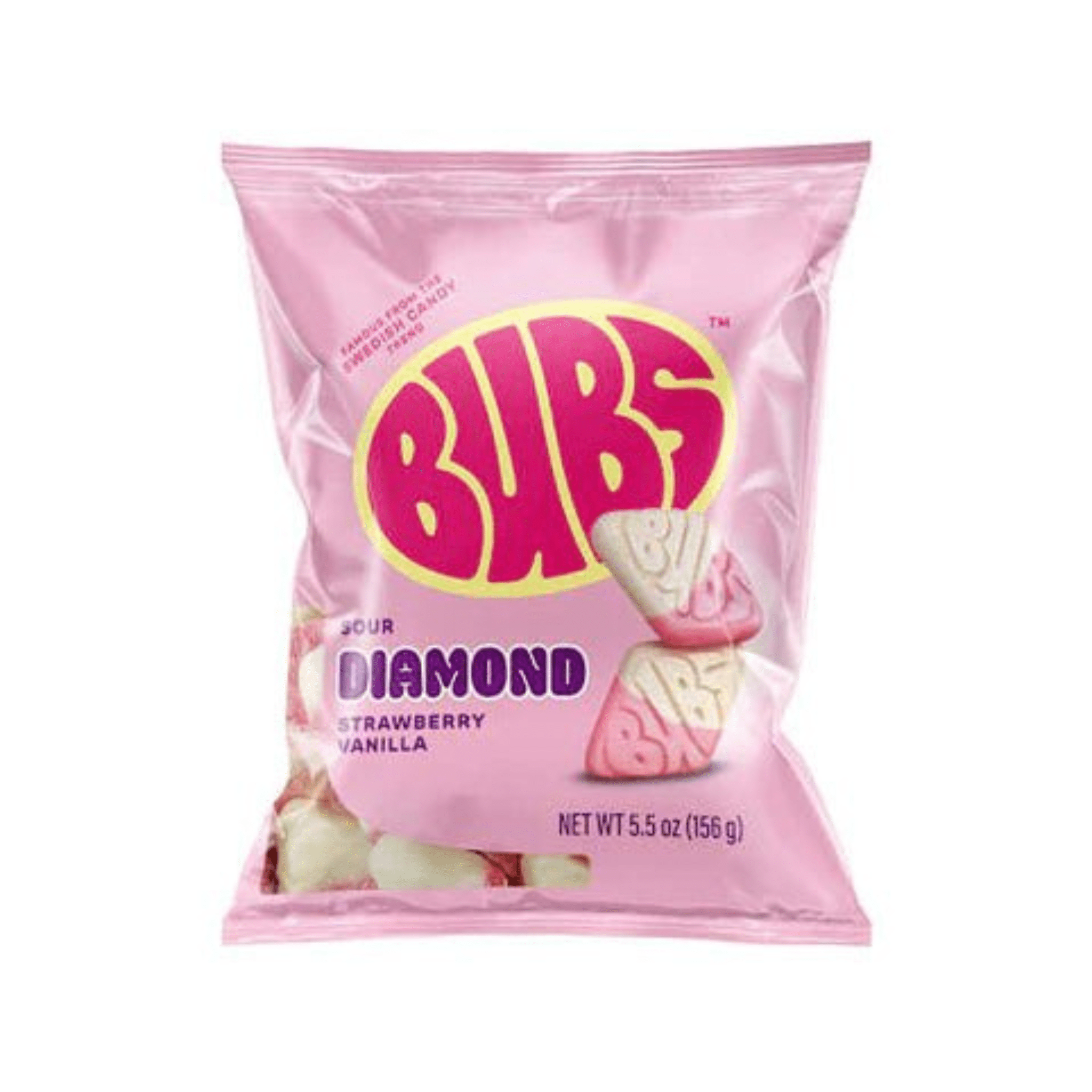 Bubs Sour Ovals Strawberry Vanilla Flavour - Swedish Candy Culture