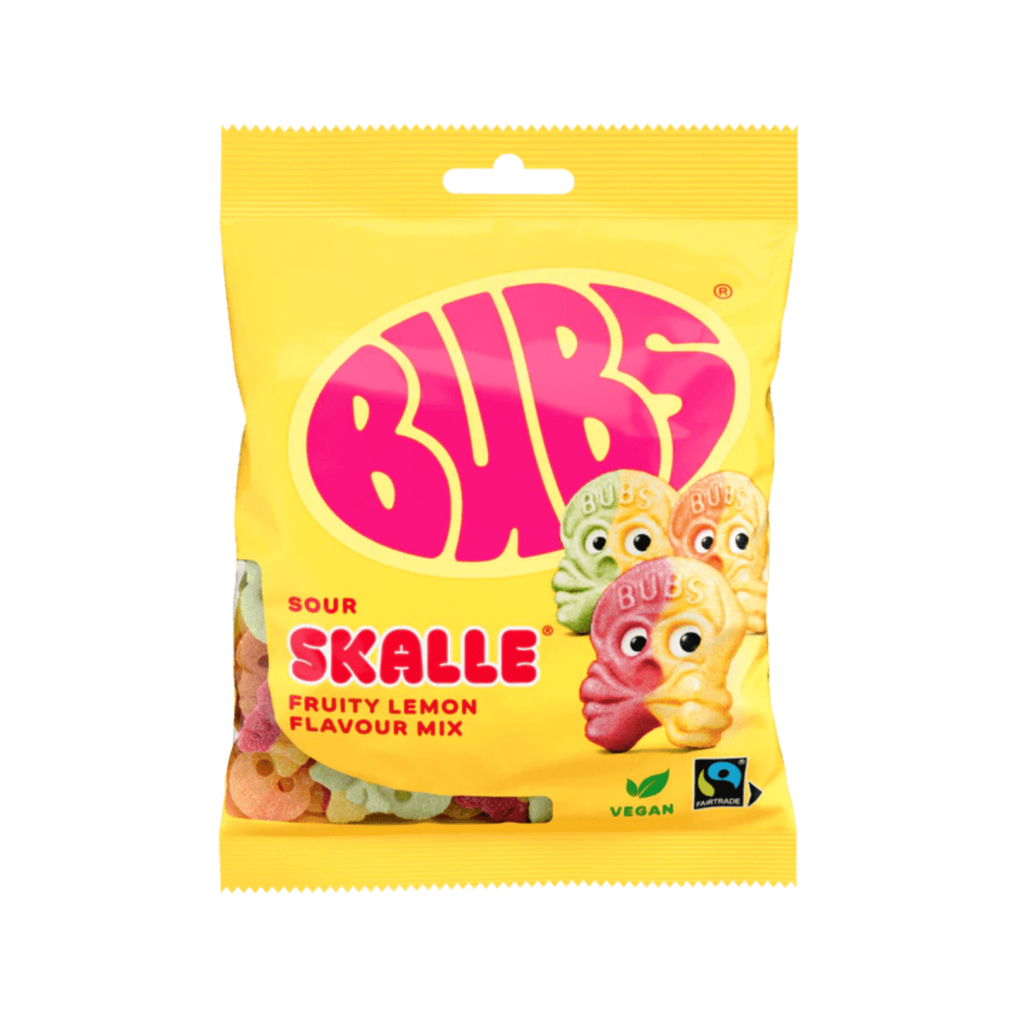Bubs Sour Skalle Fruity Lemon Flavour Mix - Swedish Candy Culture