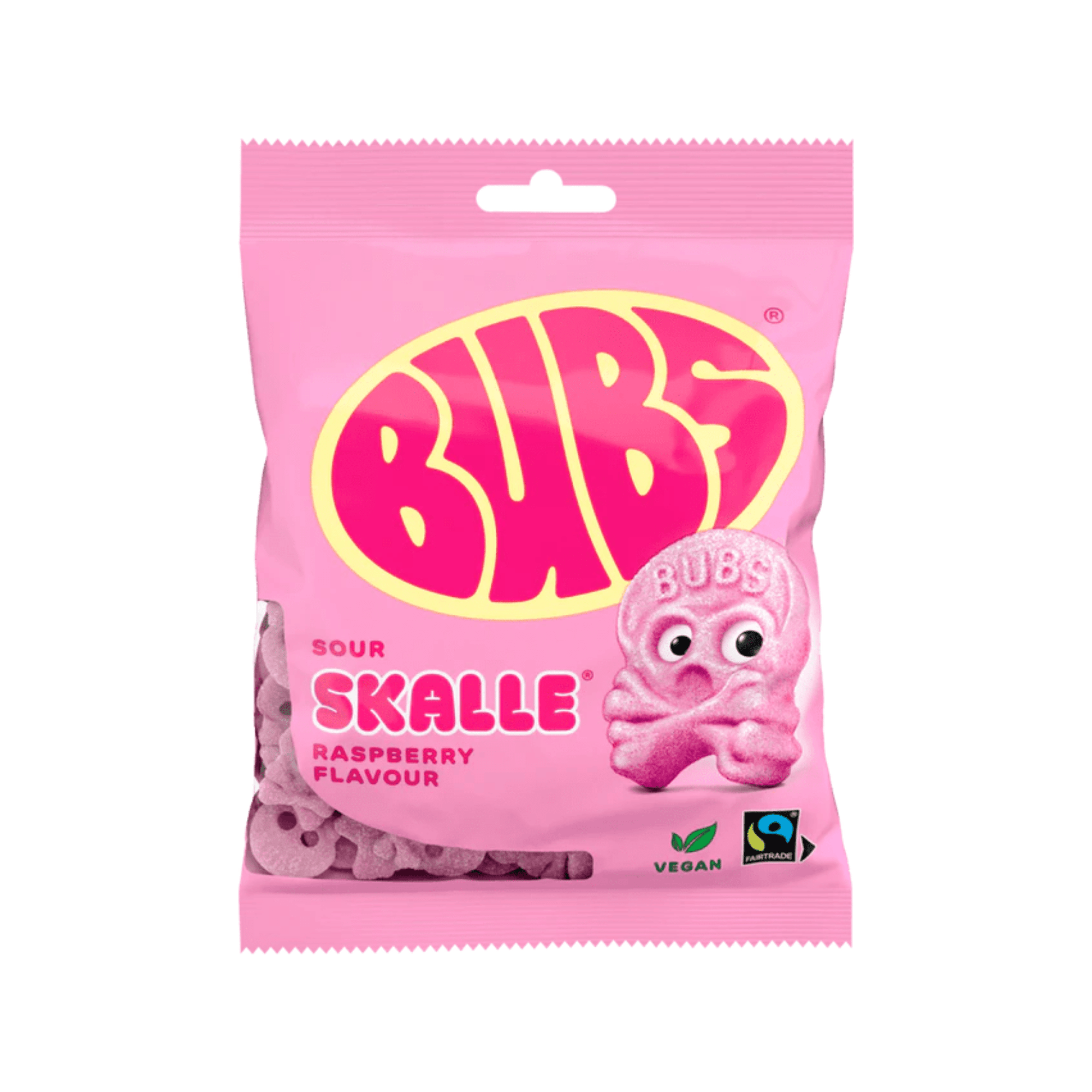Bubs Sour Skalle Raspberry - Swedish Candy Culture