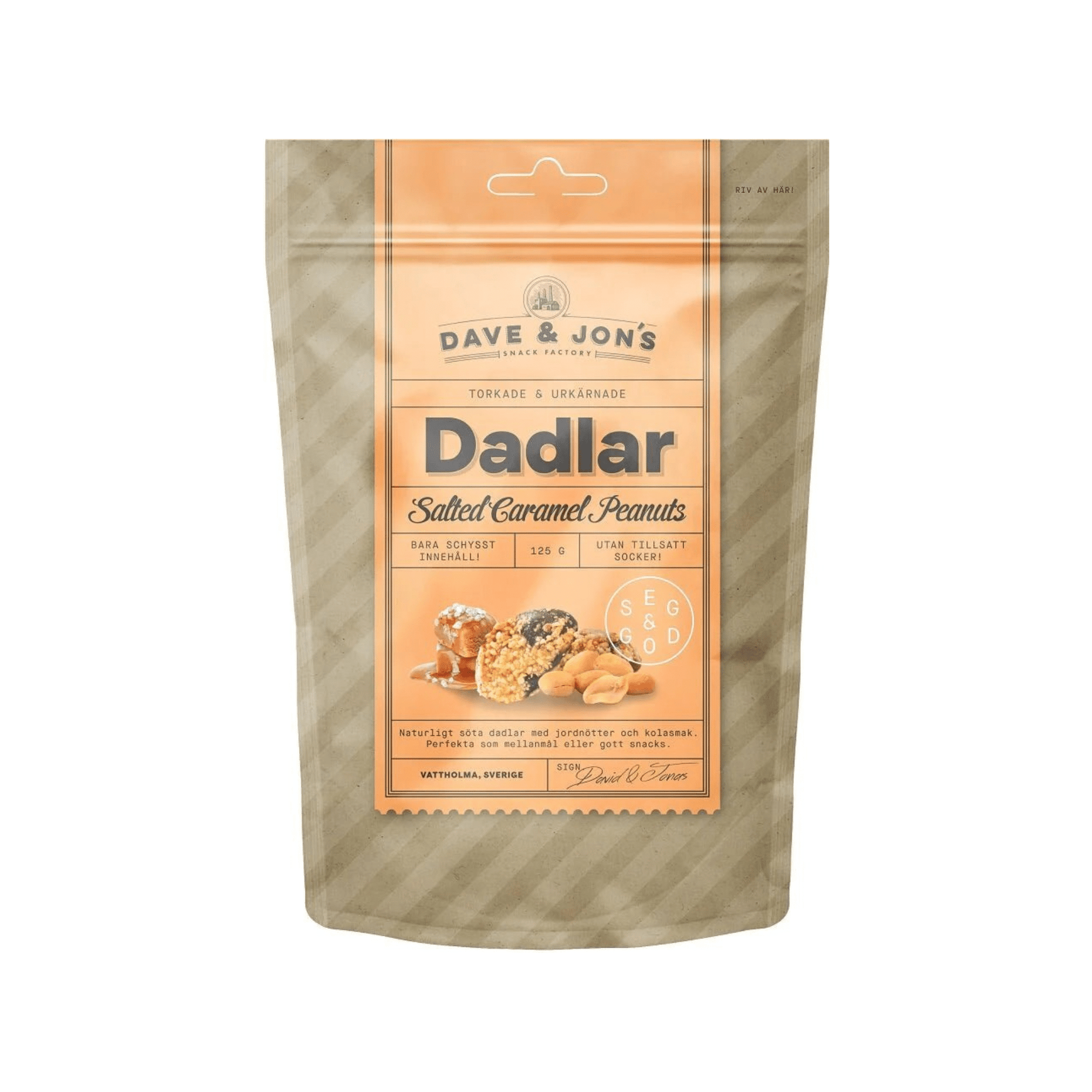Dave & Jon's Dates Salted Caramel Peanuts - Swedish Candy Culture