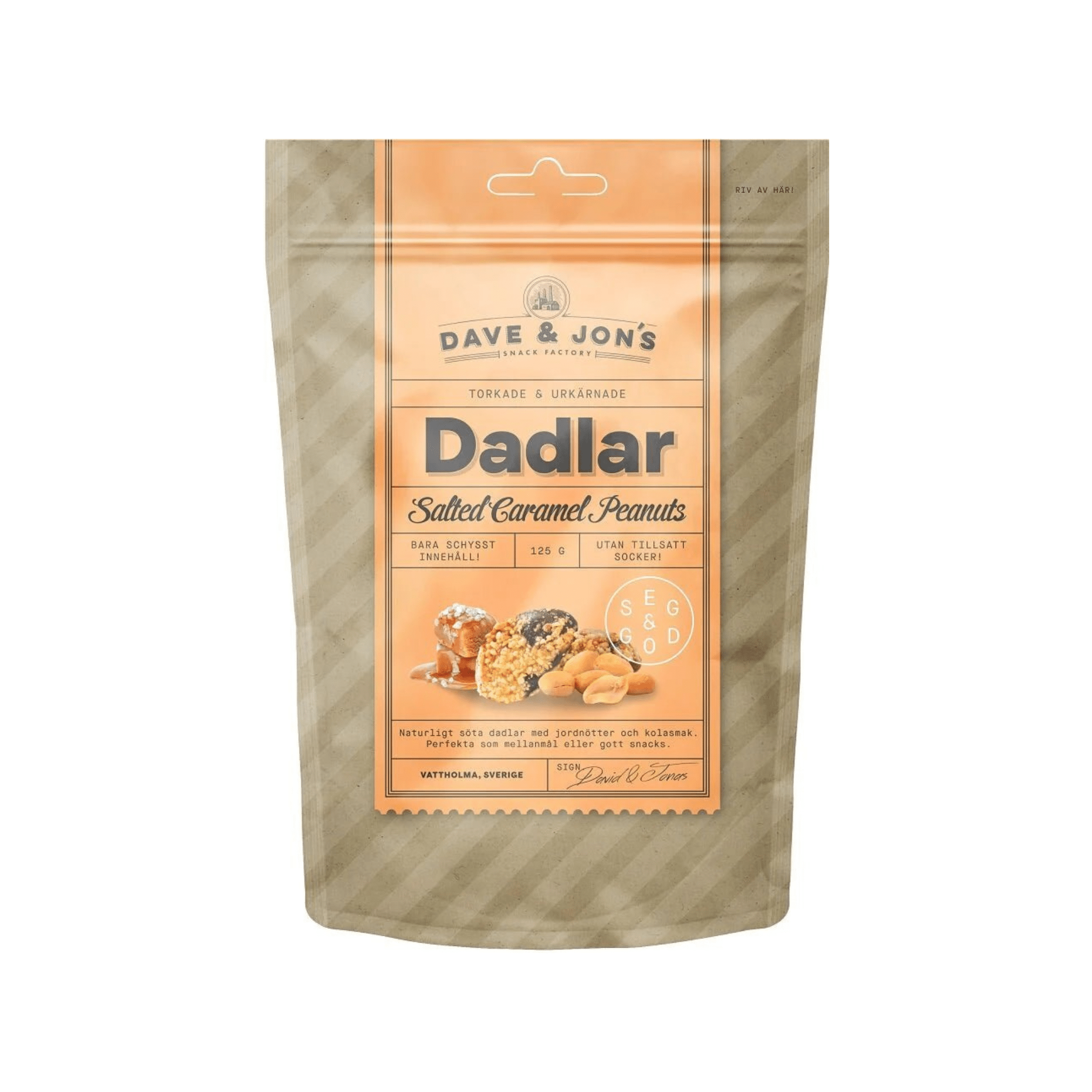 Dave & Jon's Dates Salted Caramel Peanuts - Swedish Candy Culture