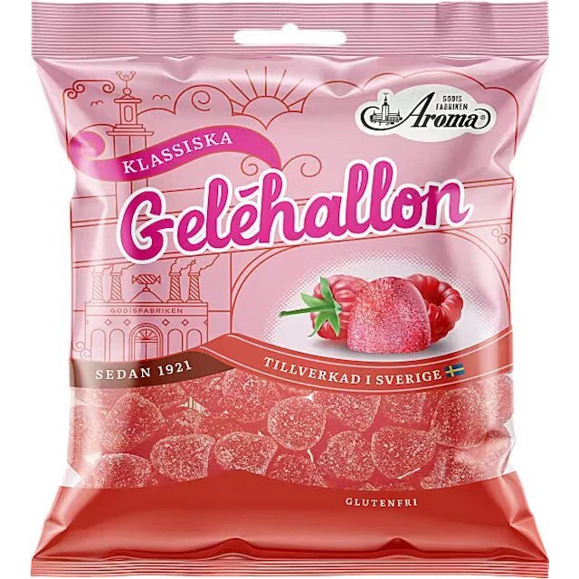 Geléhallon Jelly Raspberries - Swedish Candy Culture