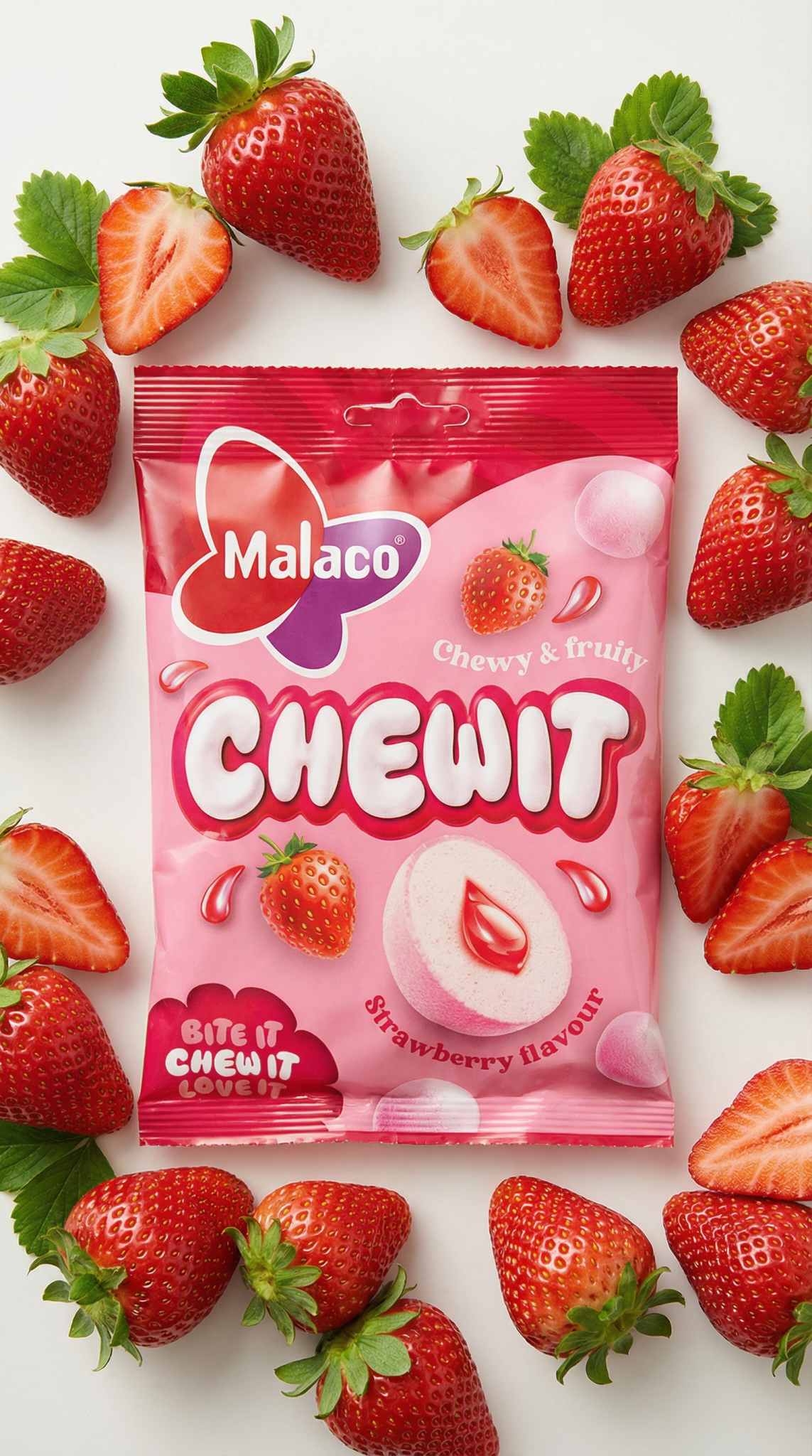 Malaco Chewit Strawberry - Swedish Candy Culture