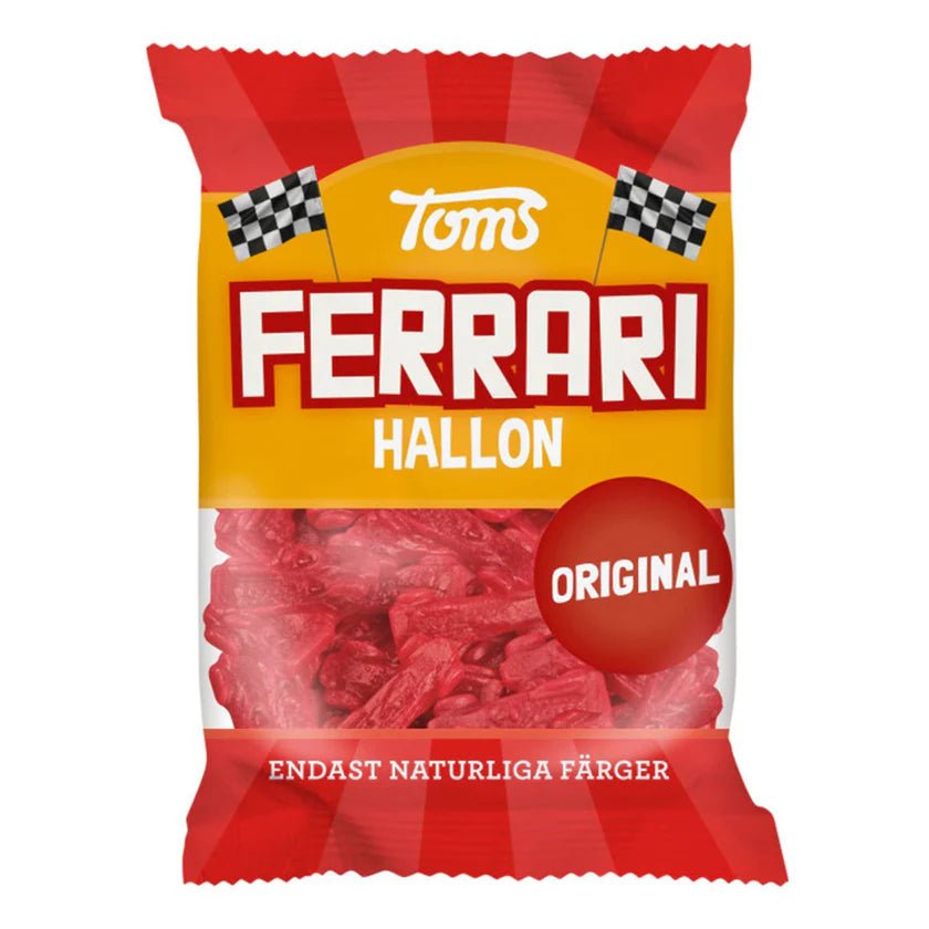 Toms Ferrari Hallon Original 130g - Swedish Candy Culture